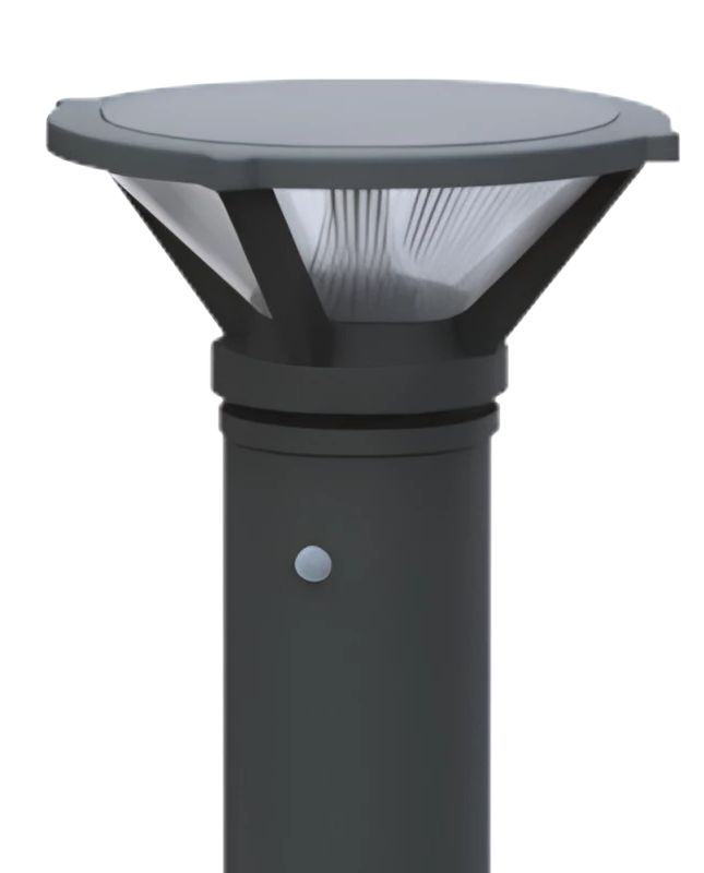 Borne solaire SOLE 4W - Éclairage LED autonome avec détection de mouvement pour jardins et allées