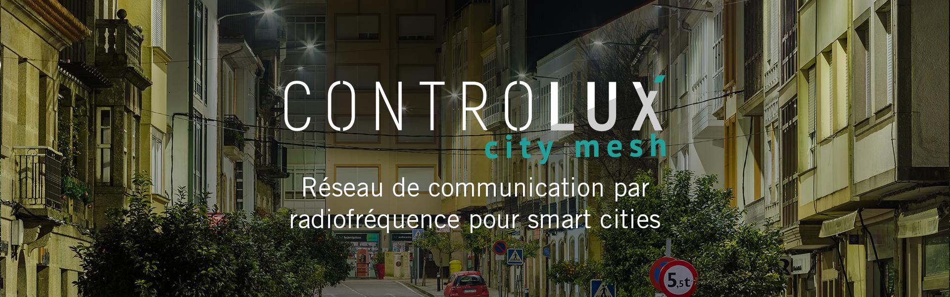 Solution Controlux City Mesh de Carandini, gestion connectée d'éclairage urbain intelligent – Win4Led