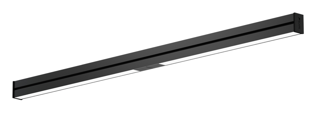 RAIL S OPAL K-SCAPE noir, luminaire sonore compact avec diffuseur opale et haut-parleur intégré