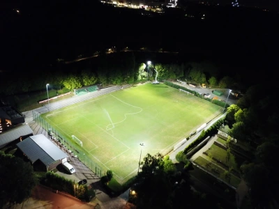 Réalisation Win4LED - Terrain rue au Bois - éclairage LED football