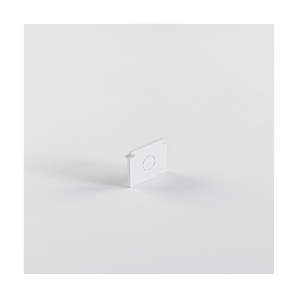 Embout de finition • Blanc • Rail 48V
