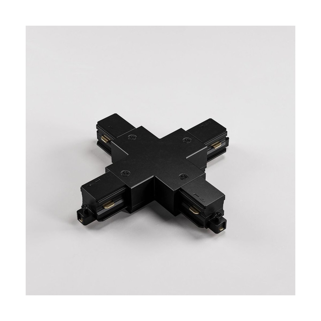 Connecteur en X • Noir • Rail Mini Monophasé