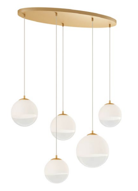 BERRY SU 5X42W E27 GOLD/WHITE (4.1.1)