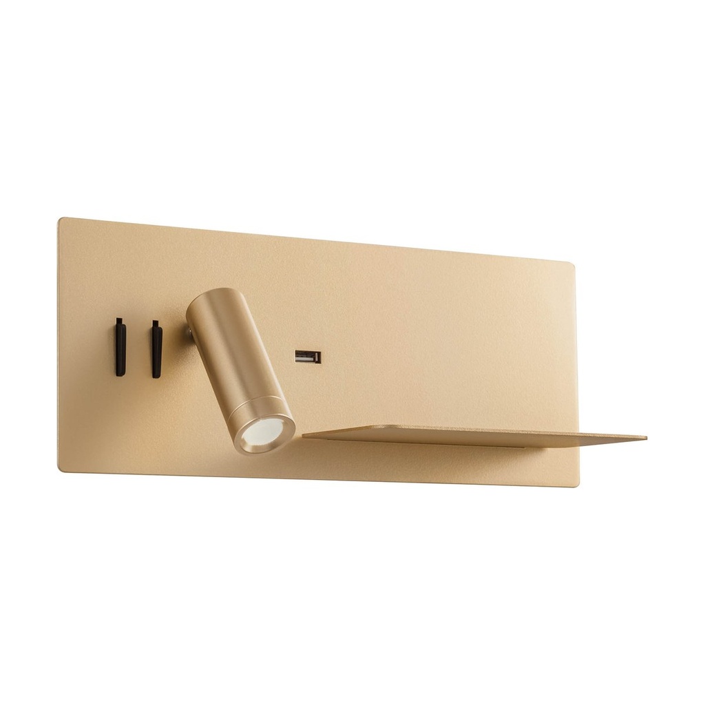 BROOK AP LED 1x8W+1x3W USB 3000K RIGHT GD(5.1.2)