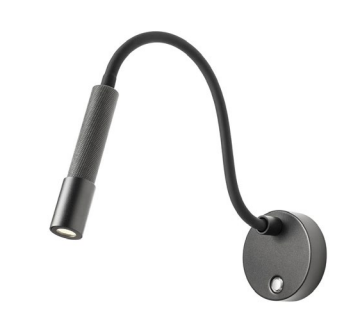 DRILL AP LED 8W 3000K BK WITH FLEXIBLE ARM(5.1.2)