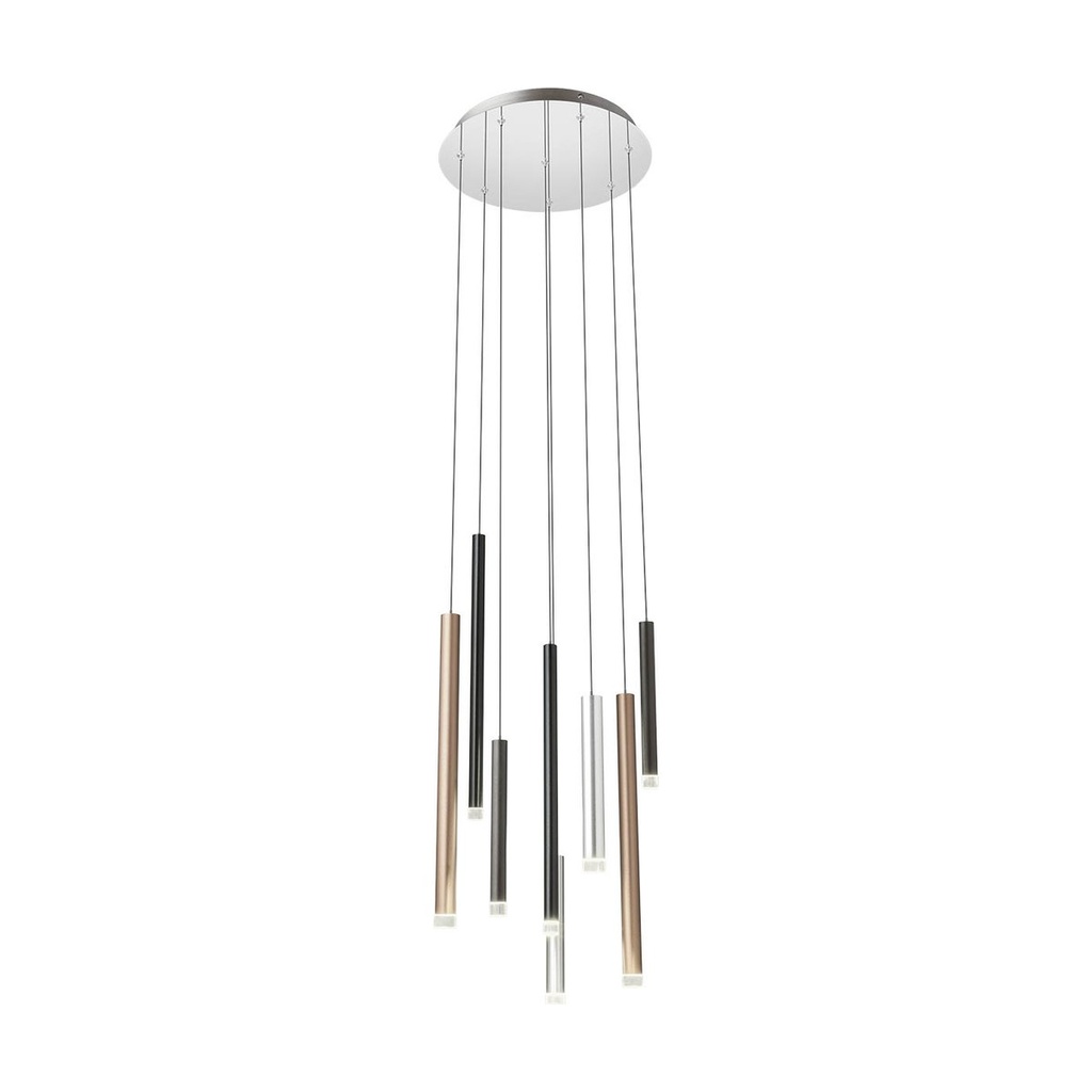 MADISON SU LED 32W 3000K RD S/CP+AL+BK+CF (4.1.2)