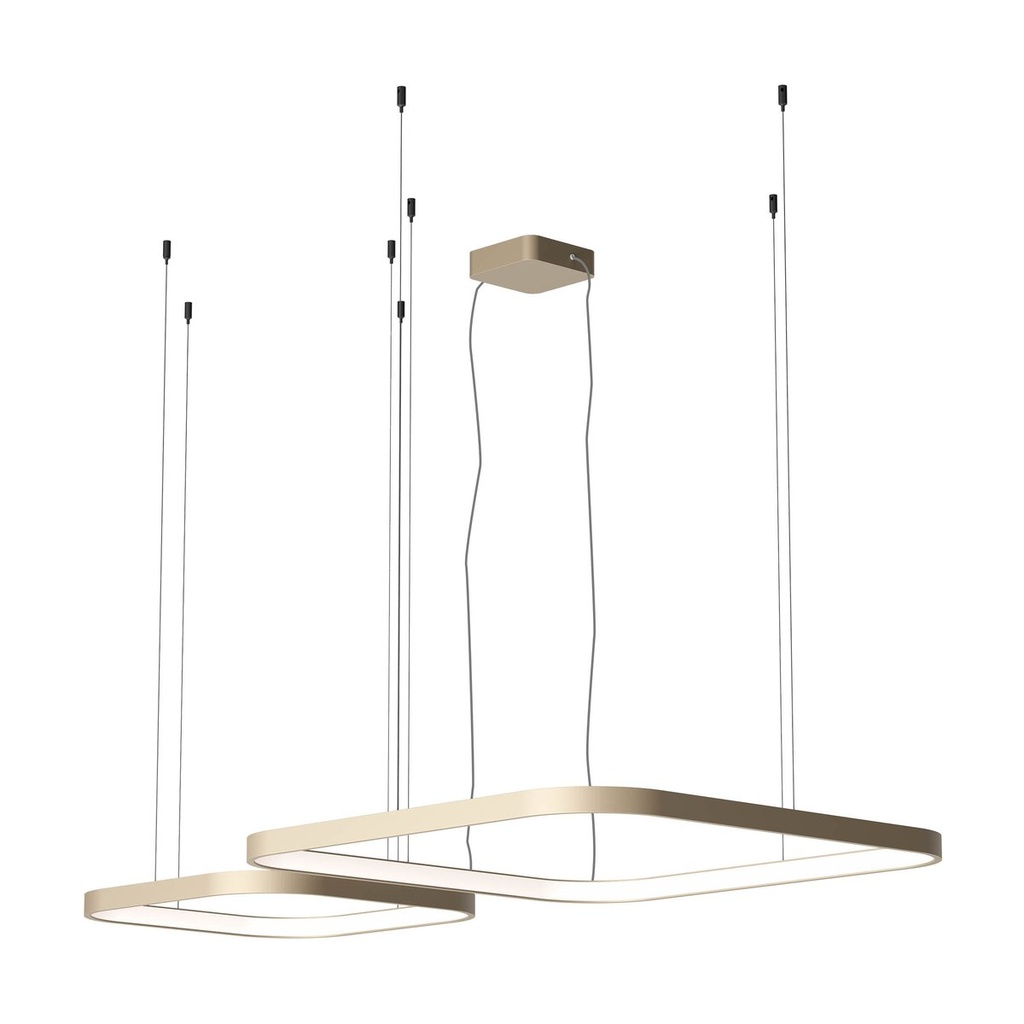 ORION SU LED 500+750 96W CCT 2700/3000/4000K SILVER COFFEE(4.1.2) (SQ)DALI