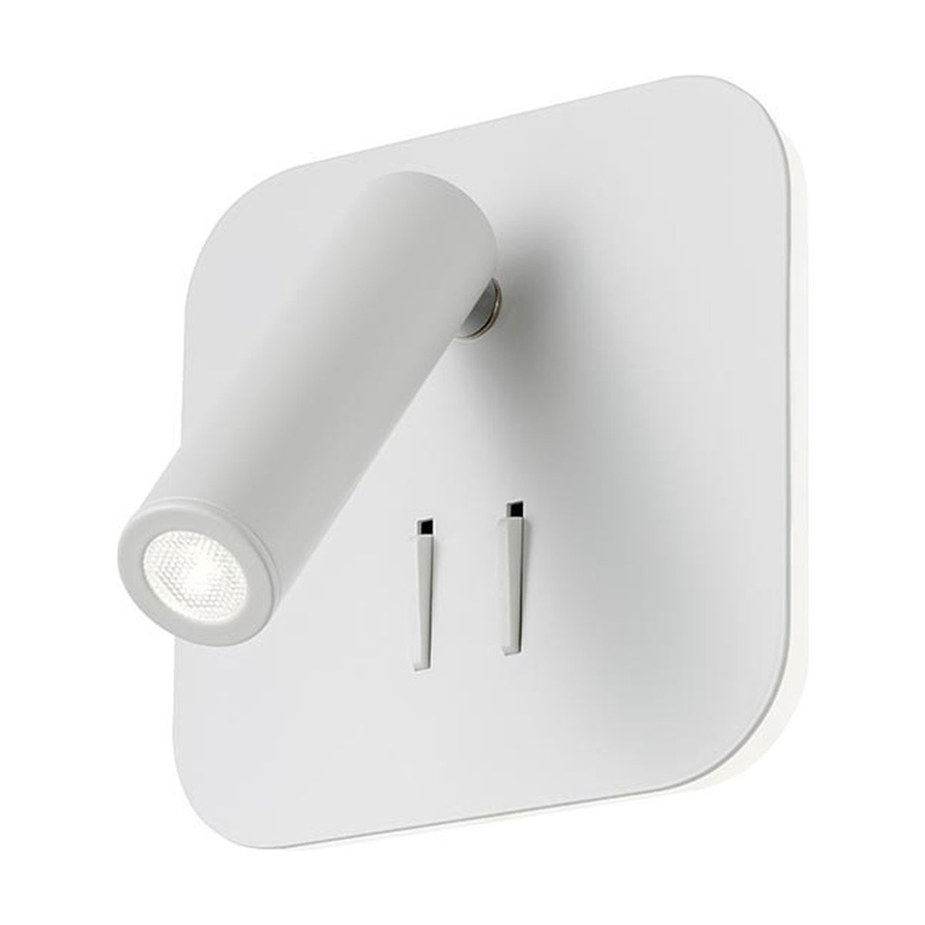 QUDA AP SQ LED 1x6W+1x3W 2700K WH(5.1.2)
