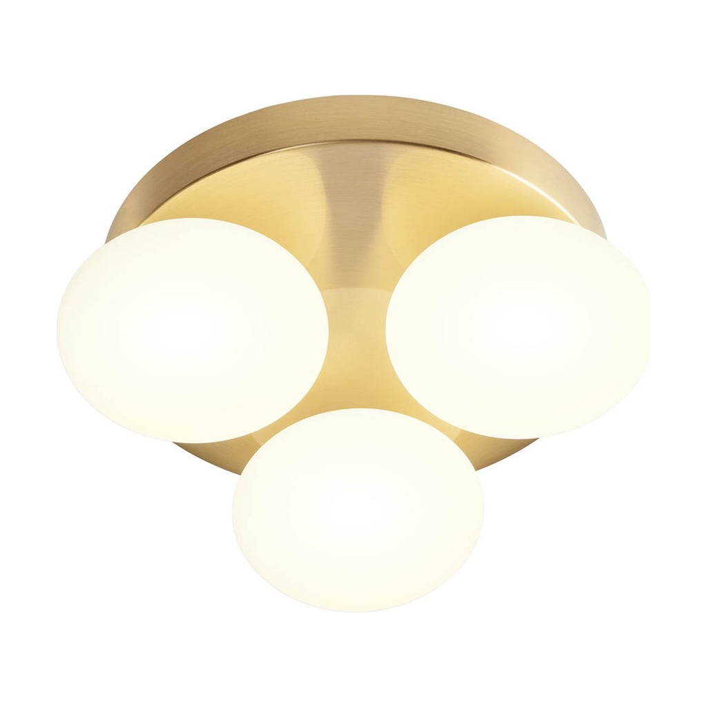 OVUM PL LED 3X5W 3000/4000K IP44 BRASS (5.1.2)