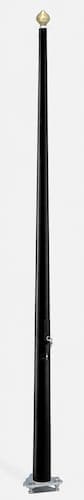 mats drapeau 8m  ISS Black RAL 9005