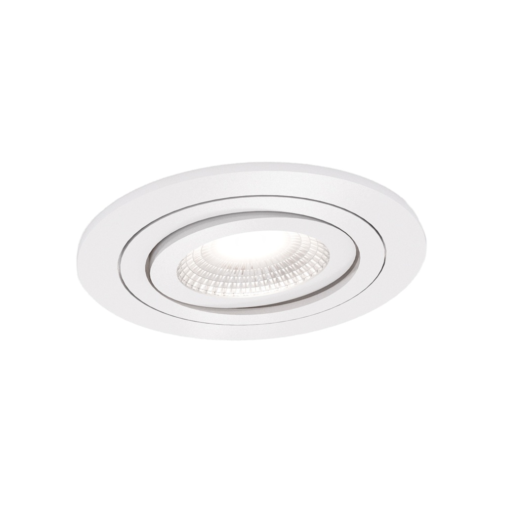 ADÉLAÏDE Spot Encastré Blanc structuré Lamelles GU10 Max 50W
