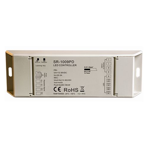 Récepteur RF ou bouton poussoir PWM 4x5A 480W