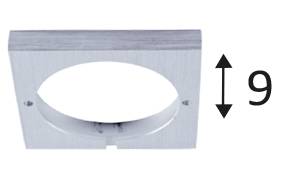 KACI S-B BASE CARREE ALUMINIUM BROSSÉ