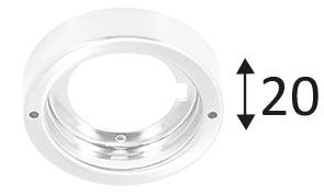 KALI R-230 B BASE RONDE BLANC MAT