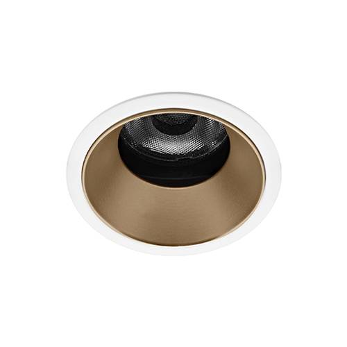 SILK RDX 6W 630Lm 3000K 36° DIM BLANC MAT - CHAMPAGNE