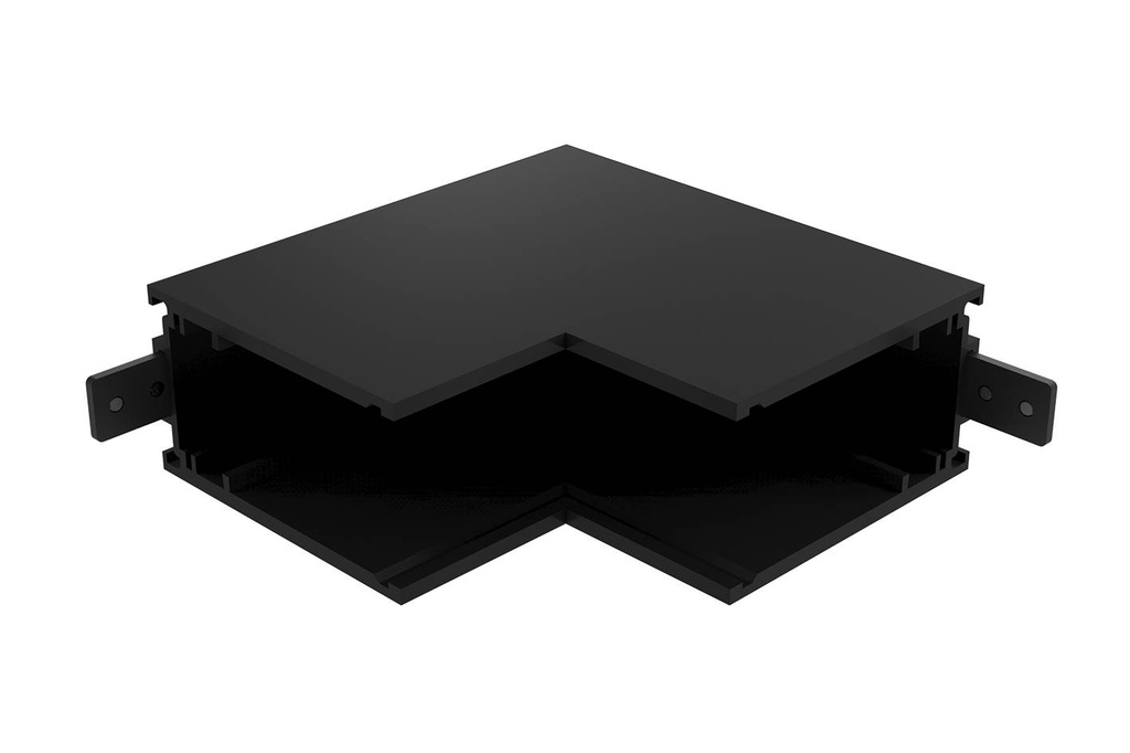 CONNEXION L 90° MUR INT NOIR MAT