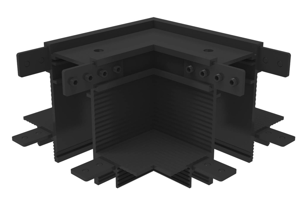 CONNEXION L 90° PLAFOND AVEC TR24805 Noir mat