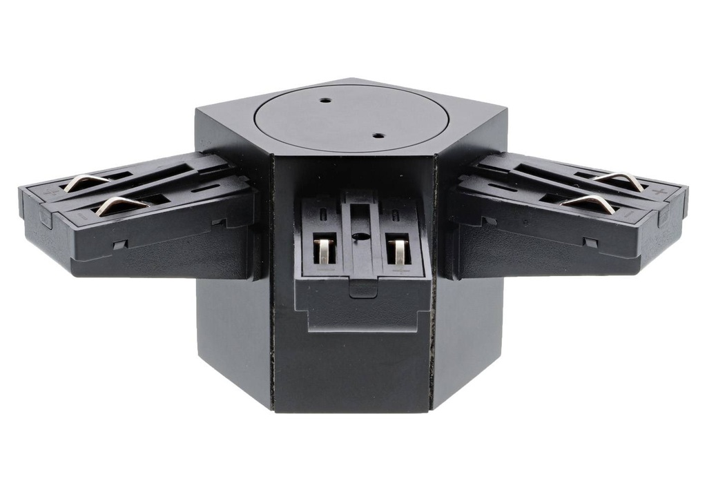 CONNEXION ELEC TRIPLE PLAFOND NOIR MAT