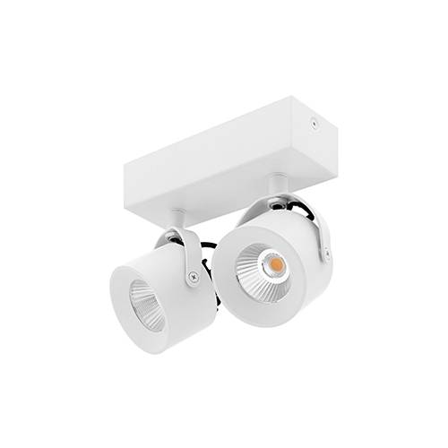 PIXA 2 2x10W 2x1200Lm 3000K 38° DIM BLANC MAT