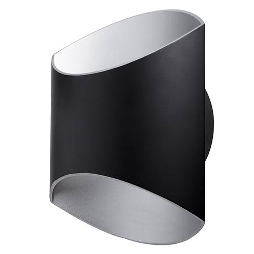 GLAM 250 12W 1010Lm 3000K Noir mat - Argent