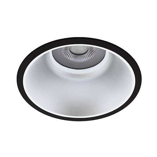 LYON 3 R 30W 4000Lm 3000K 60° IP44 DALI NOIR MAT - ARGENT