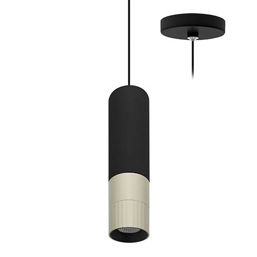 AUREA P 6W 715Lm 38° DIM Noir mat - Champagne