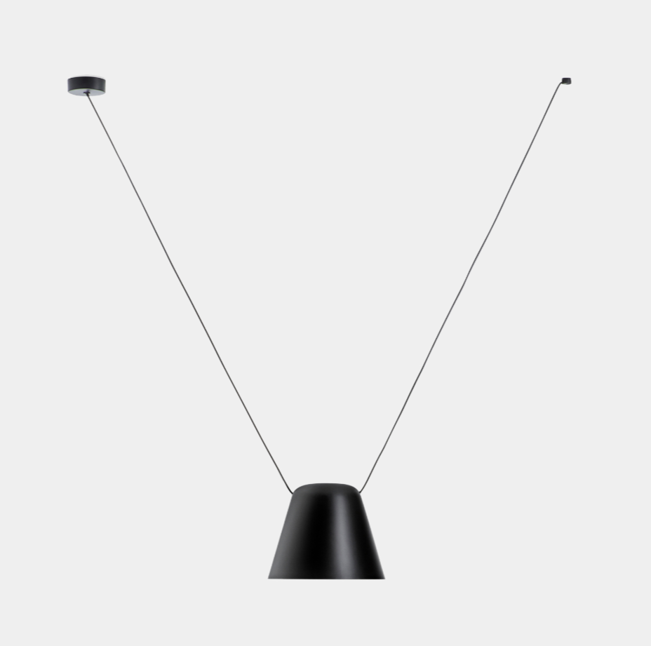 Pendant Attic Conic Shape V E27 Max. 15W Black 916lm