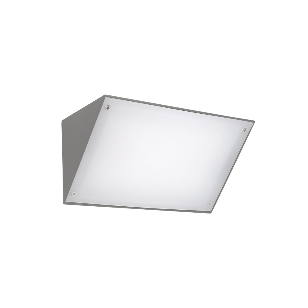Wall fixture IP65 Curie PC 260mm LED 14.4W SW 2700-3200-4000K ON-OFF Grey 792lm