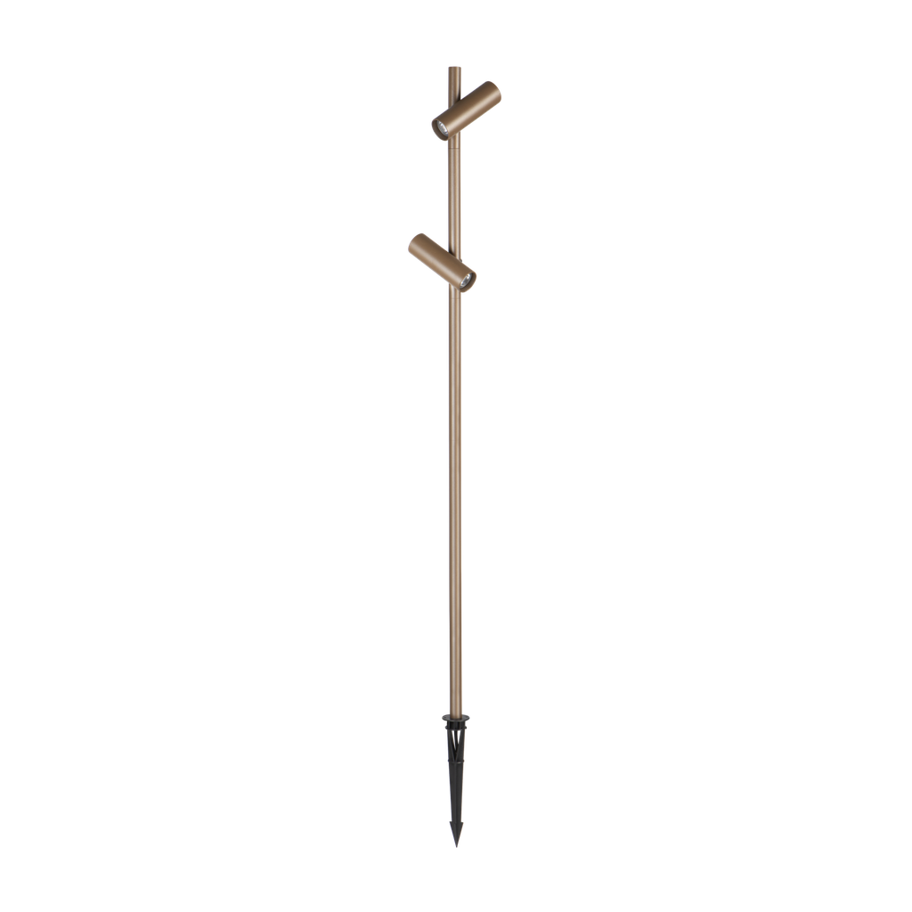 Bollard IP66 Juncus 2 Heads LED 15.2W 2700K ON-OFF Brown 780lm