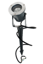 Spot de sol extérieur avec piquet rond GU10 orientable IP65 ALU
