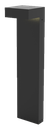 Potelet extérieur ractangulaire led intégré noir H : 600MM