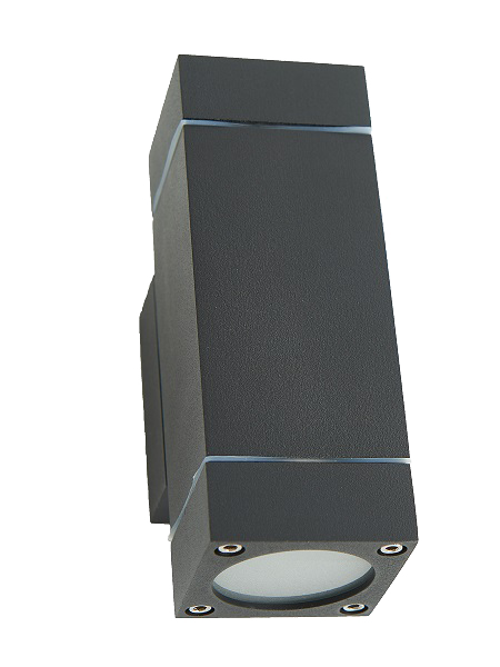 Applique murale extérieur 2x GU10 (Excl. GU10 LED) NOIR