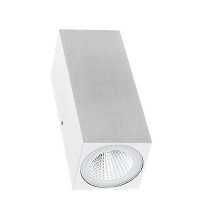 Applique murale extérieur incl AC LEDmodule 2x4W IP54 BLANC