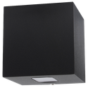 Applique murale extérieur carré 100x100mm incl 3W 3000K 50° IP65 incl driver dimmable tot 30/60% UP-light NOIR