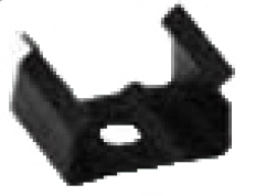 Attache de fixation noire pour haut profil