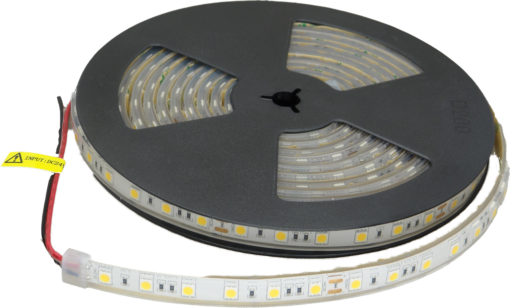 LEDstrip Rol 5m 14,4W/m 3000K IP67 (kan niet door klant zelf geknipt worden owv garantie)