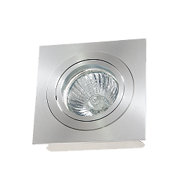 Spot Encastré carré GU10 orientable à lamelles ALU