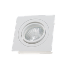 Spot Encastré carré GU10 orientable à lamelles BLANC