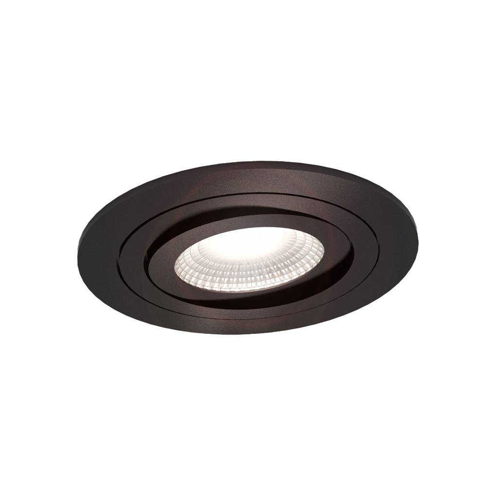Spot encastré rond GU10 orientable a ressorts NOIR