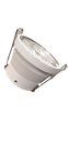 Spot encastré rond GU10 niet-orientable a ressorts BLANC