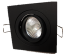 Spot encastré carré GU10 orientable a ressorts NOIR