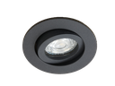 Spot encastré rond GU10 orientable à lamelles - découpe 70mm NOIR