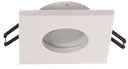 Spot Encastré carré GU10 IP44 non orientable - découpe 60mm BLANC