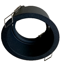 Armature ronde Spot Encastré pour module LED, excl Beam LED module (1268/1270) NOIR