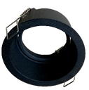 Armature ronde Spot encastré pour module LED, excl L4Y LED module (1268/1270) NOIR