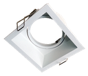 Armature carrée Spot encastré pour module LED, excl L4Y LED module (1268/1270) BLANC