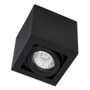 Plafonnier apparent carré GU10 NOIR