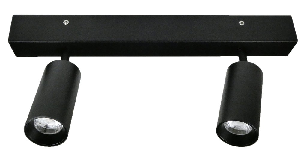 Plafonnier apparent 2-voudig 2x10W 40° IP20 2x800Lm CRI80 - incl LED-driver NOIR