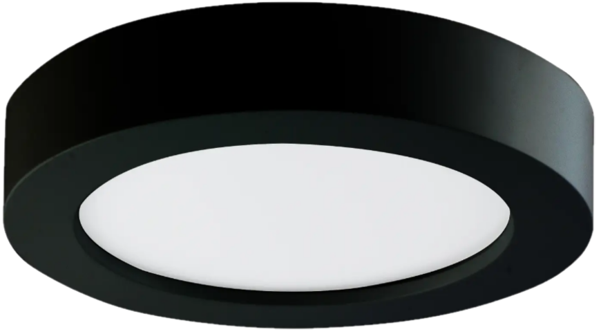 Plafonnier rond noir led 24W 2565lm 3000k/4000k/6500k DIM