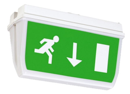 Bloc secours pictogramme Diffuseur pour Bloc secours apparent pour Beam 0463 + 0464 + 0465